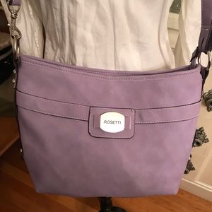 Lilac Leather Handbag by Rosetti